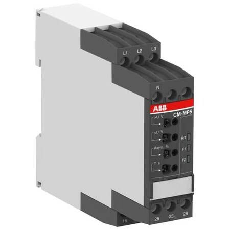 Abb 3 PHASE MONITORING RELAY, SCREWLESS TERMINALS, 3X300-500 V AC 1SVR740884R1300